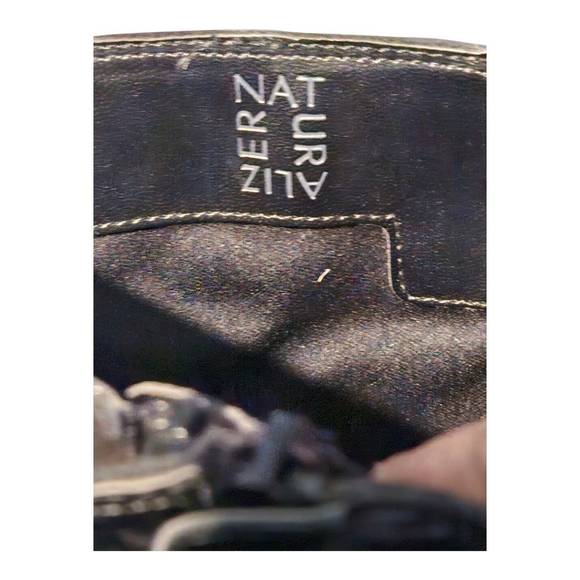 Naturalizer Black Leather Heeled Boots Size 6.5 - Picture 7 of 11